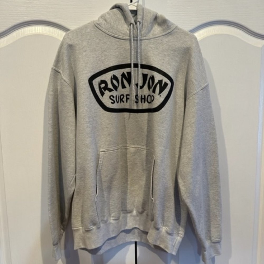 Ron Jon gray hoodie men's Large